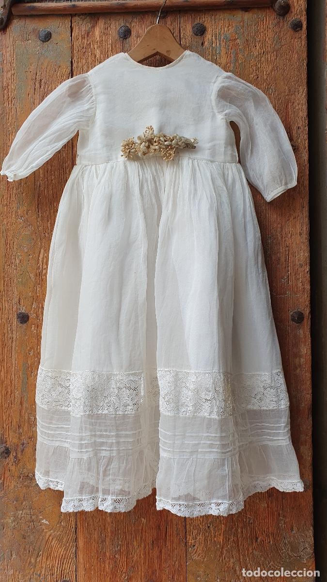 Vintage: Fald&oacute;n de cristianar de organza - Foto 1