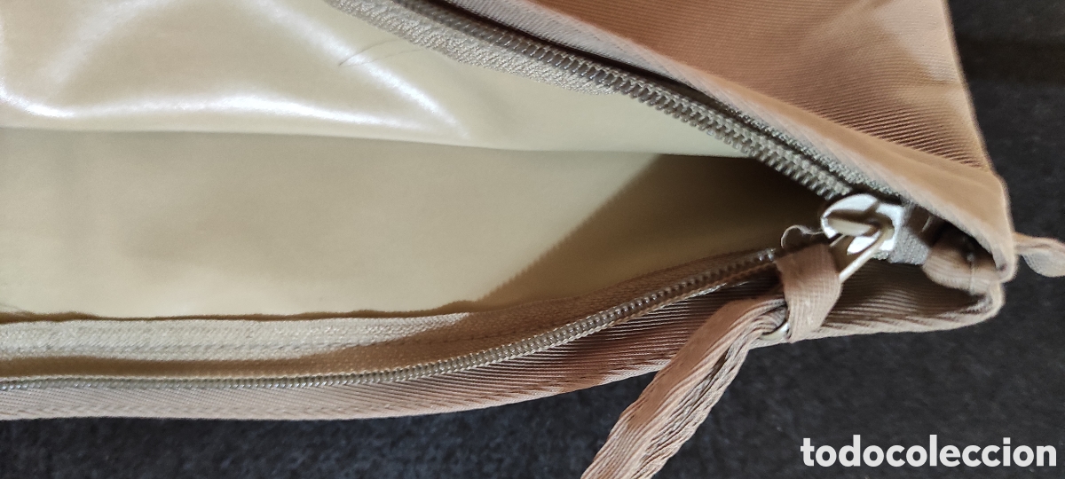 Vintage: Bolsa guardapolvo Canvas e interior de pl&aacute;stico con cremallera - Foto 5