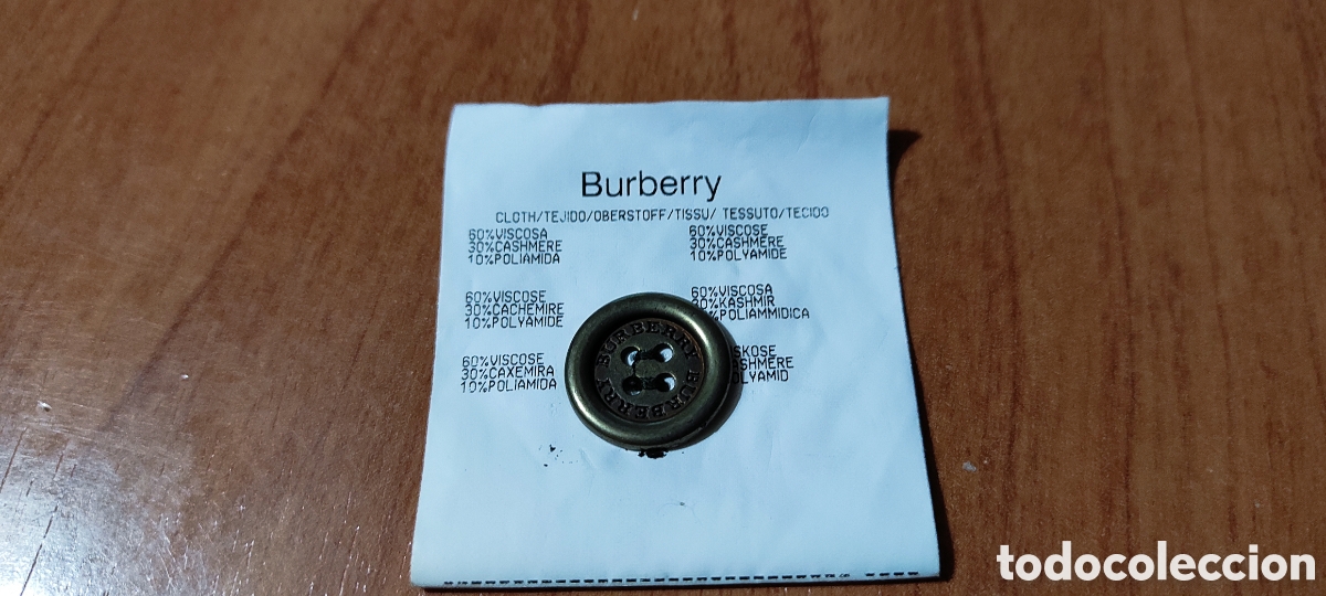 Vintage: Bot&oacute;n Burberrys - Foto 1