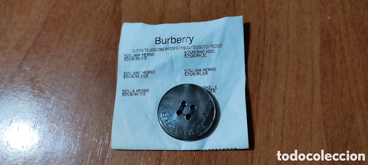Vintage: Bot&oacute;n Burberrys - Foto 1