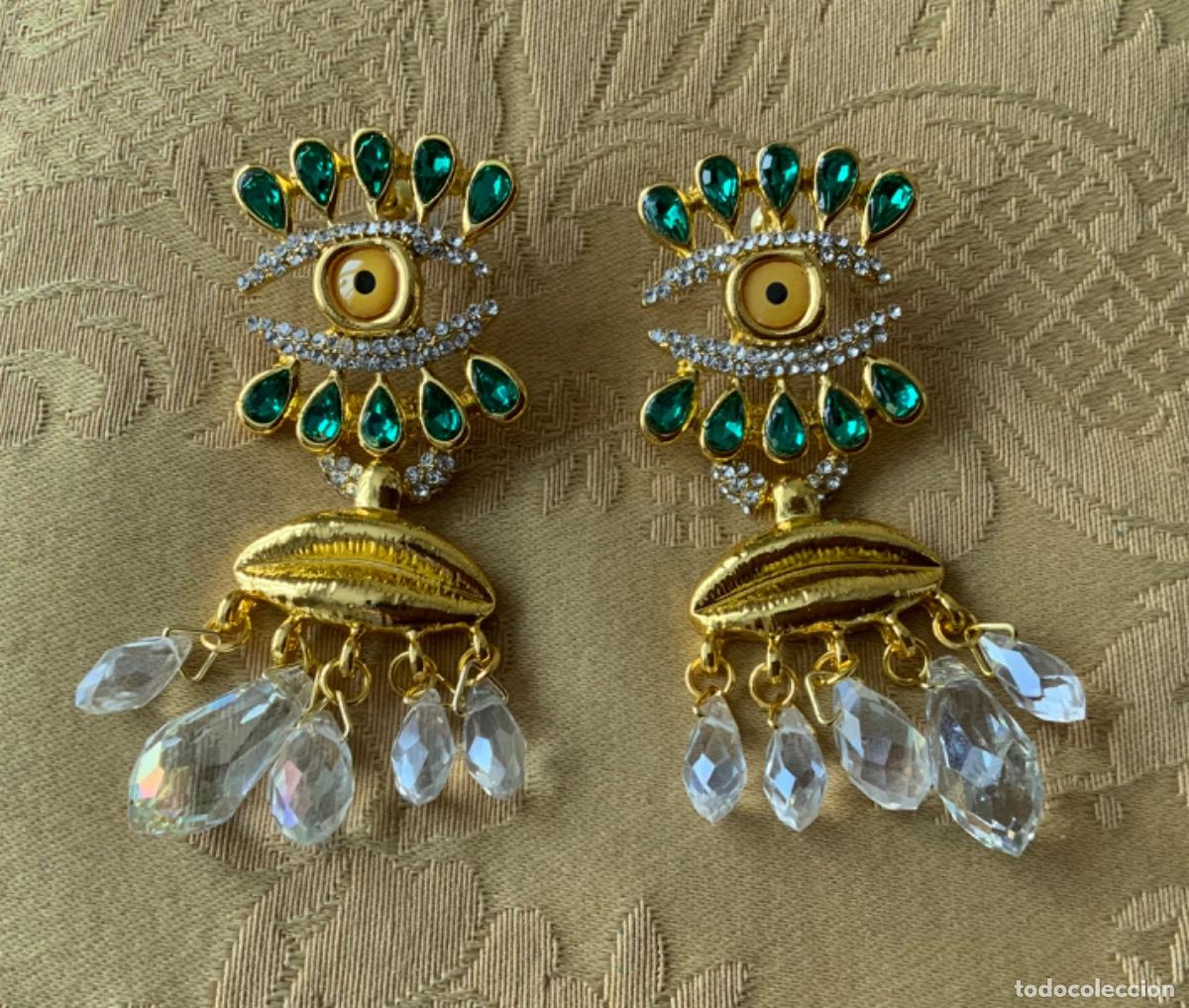 Vintage: PENDIENTES SURREALISTAS OJOS - Foto 3
