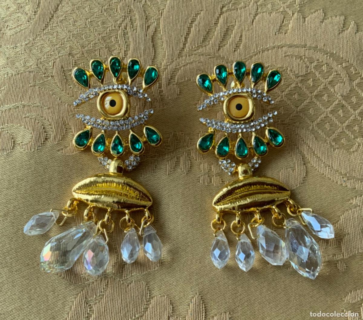 Vintage: PENDIENTES SURREALISTAS OJOS - Foto 6