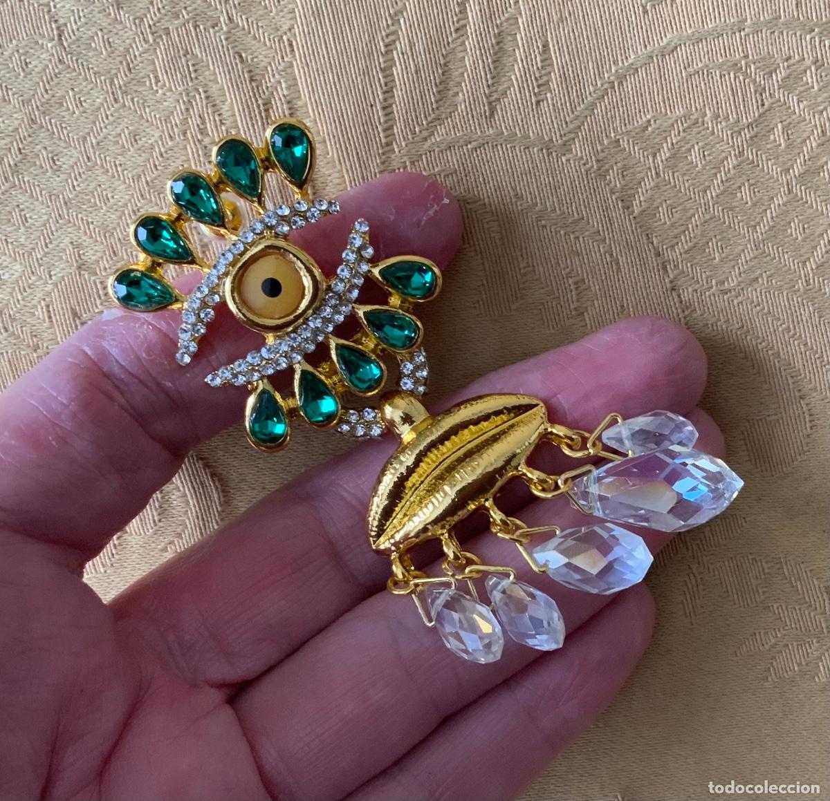 Vintage: PENDIENTES SURREALISTAS OJOS - Foto 8
