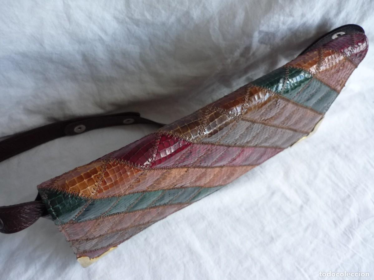 Vintage: Bolso fabricado con piel de serpiente - Foto 5
