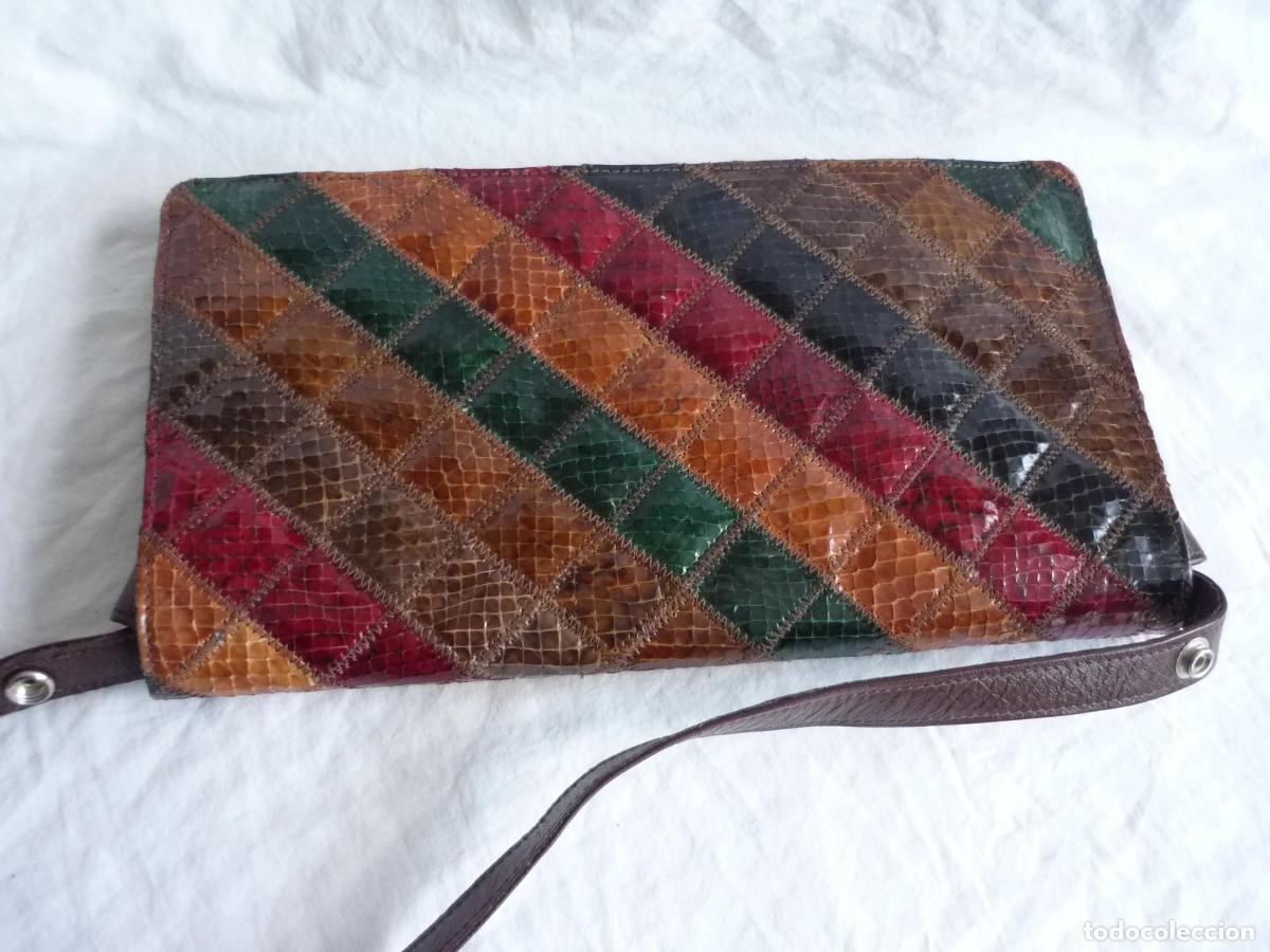 Vintage: Bolso fabricado con piel de serpiente - Foto 6