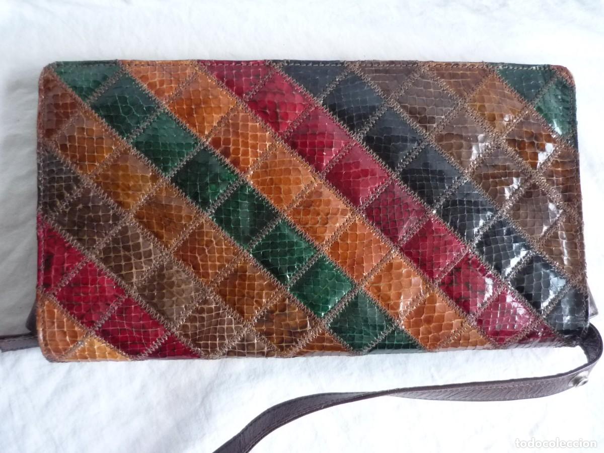 Vintage: Bolso fabricado con piel de serpiente - Foto 7