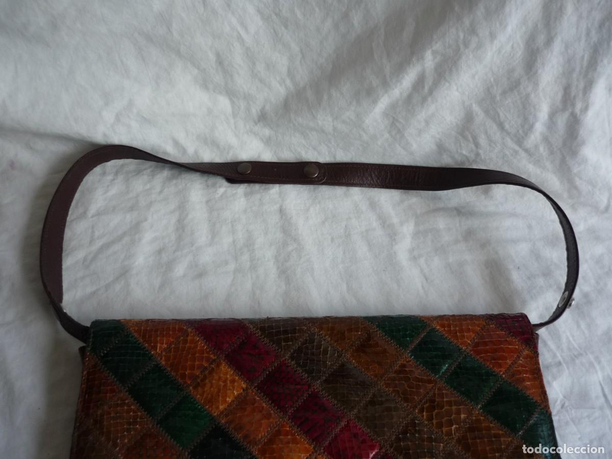 Vintage: Bolso fabricado con piel de serpiente - Foto 10