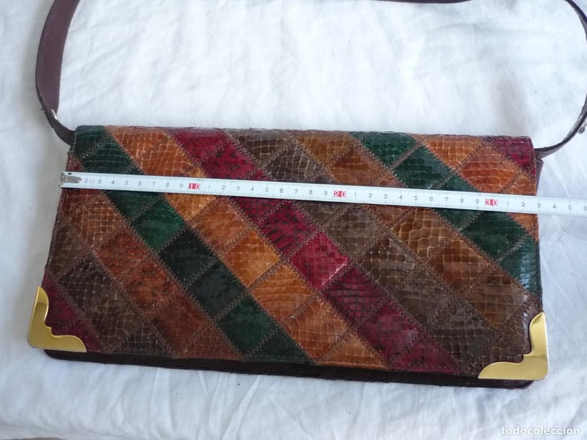 Vintage: Bolso fabricado con piel de serpiente - Foto 11