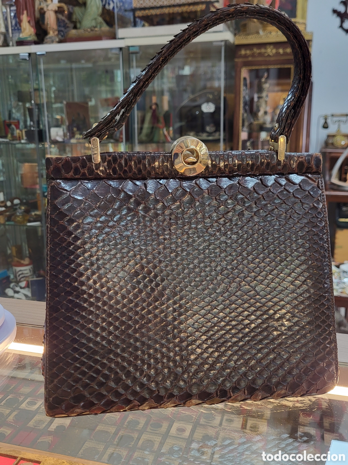 Vintage: ANTIGUO BOLSO DE PIEL - Foto 2