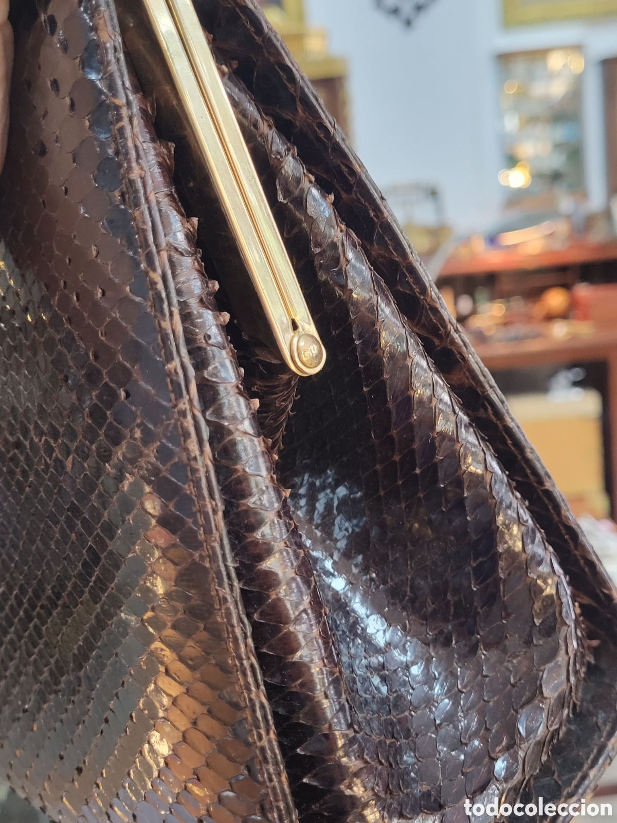 Vintage: ANTIGUO BOLSO DE PIEL - Foto 8