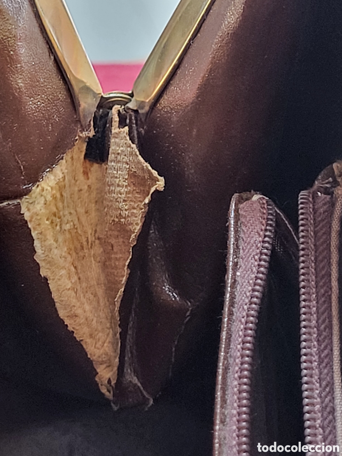 Vintage: ANTIGUO BOLSO DE PIEL - Foto 16