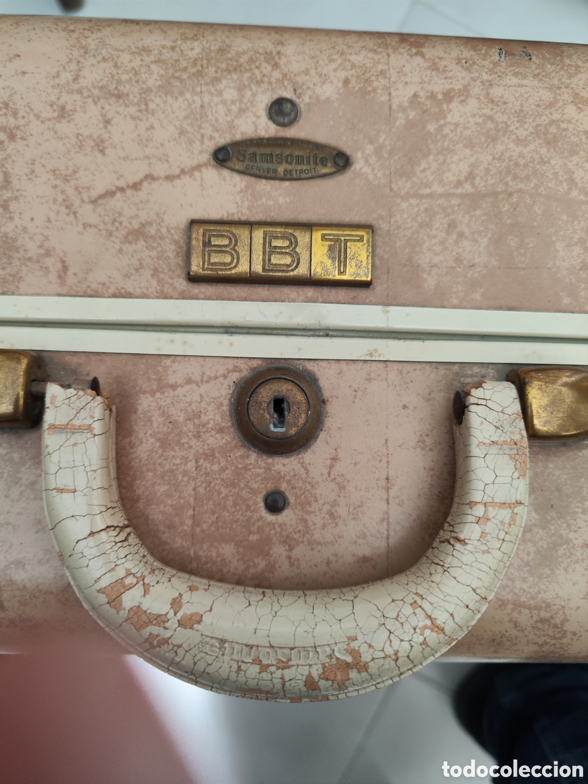 Vintage: Maleta Samsonite r&iacute;gida a&ntilde;os 50 - Foto 4