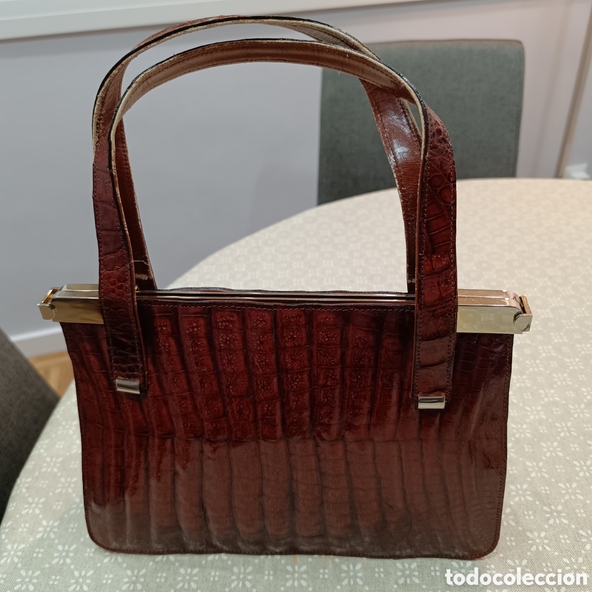 Vintage: Bolso cocodrilo autentico - Foto 2