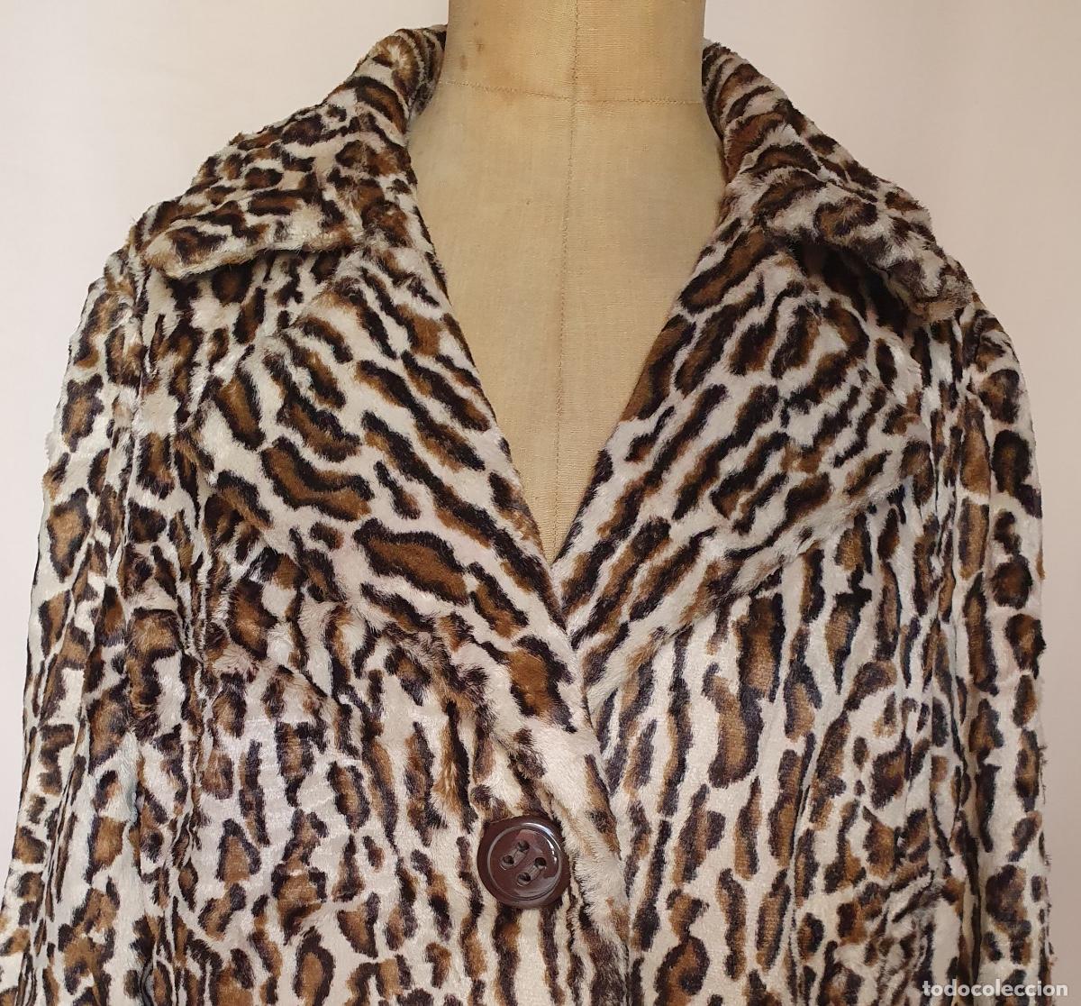 Vintage: Abrigo de leopardo sintetico - Foto 3