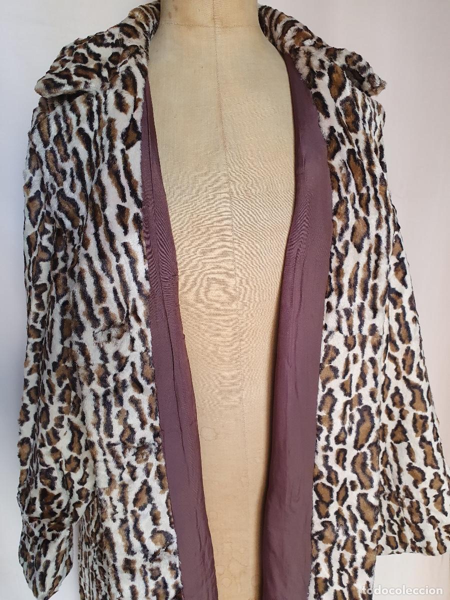 Vintage: Abrigo de leopardo sintetico - Foto 4
