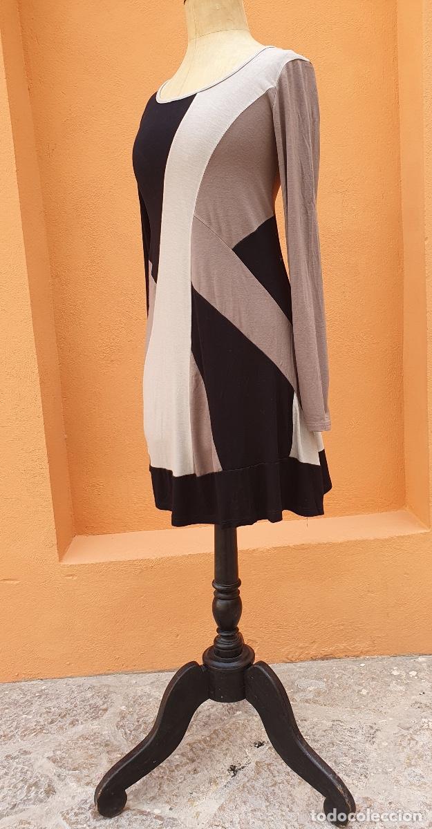 Vintage: Vestido de punto con bandas - Foto 3