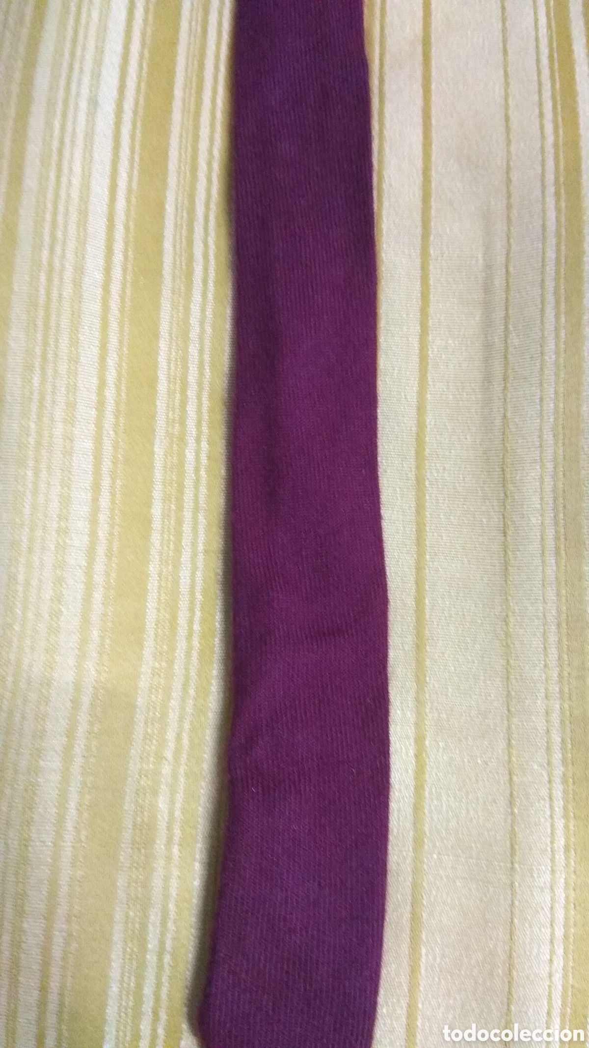Vintage: Corbata Donaldson Williams & G. Ward cachemira granate - Foto 4