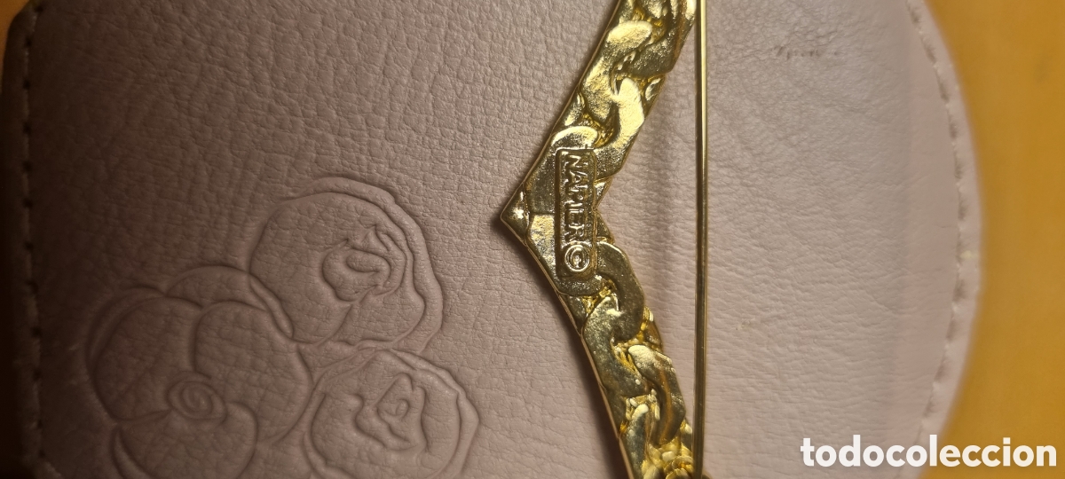 Vintage: Broche Napier dorado - Foto 1