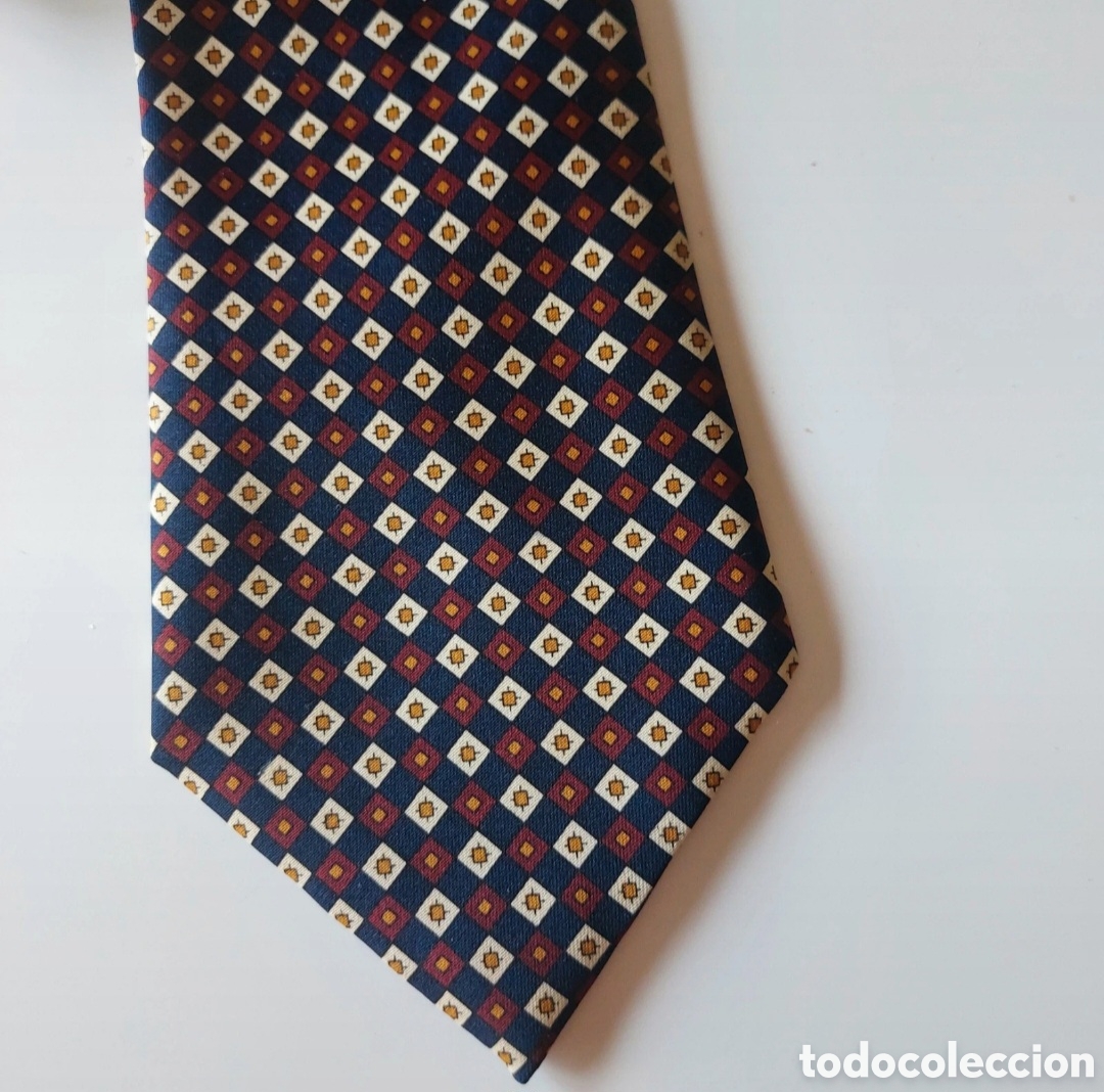 Vintage: Corbata seda rombos - Foto 2