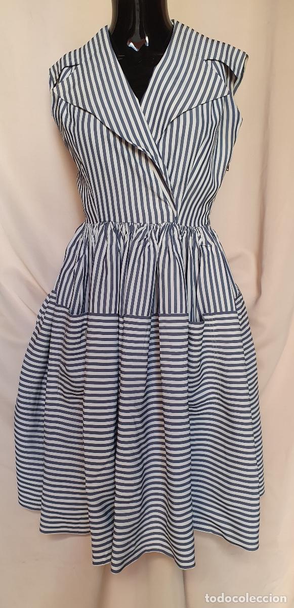 Vintage: Vestido de rayas marineras - Foto 1