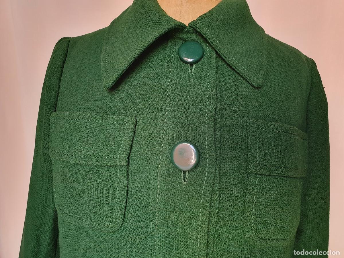 Vintage: Chaqueta verde botella a&ntilde;os 70 - Foto 3