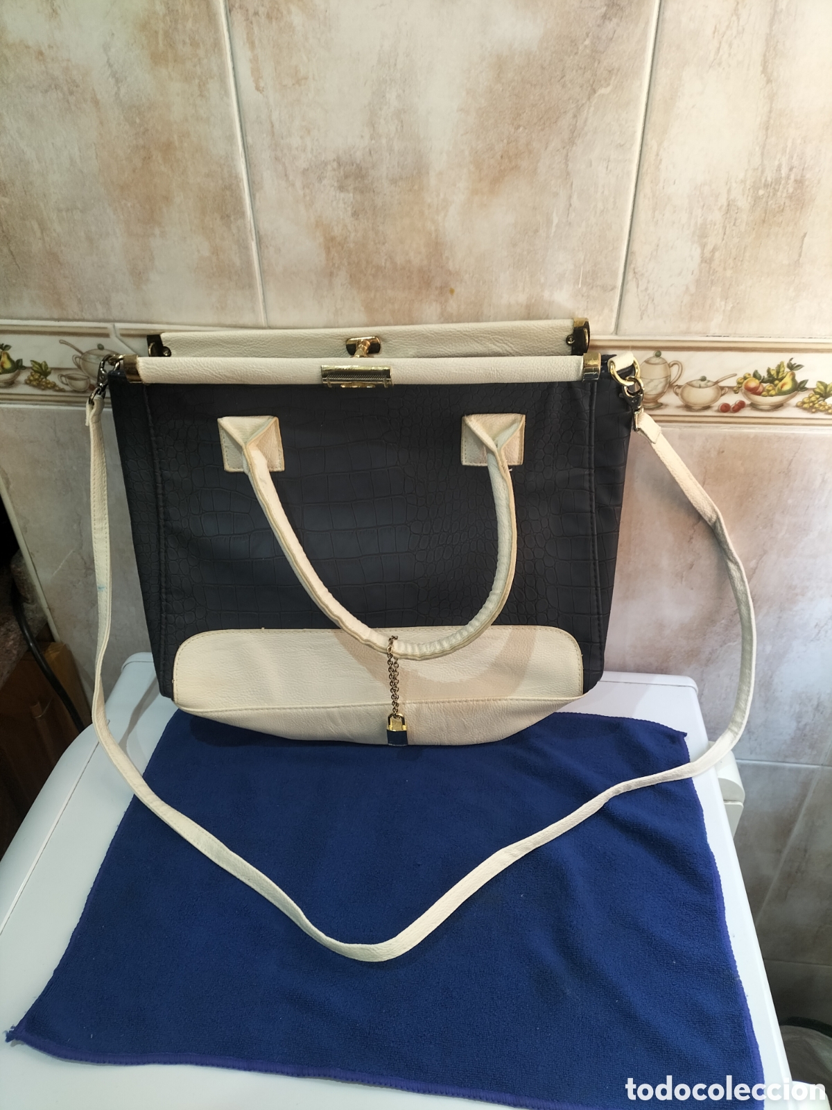 Vintage: Bolso en PVC. - Foto 8