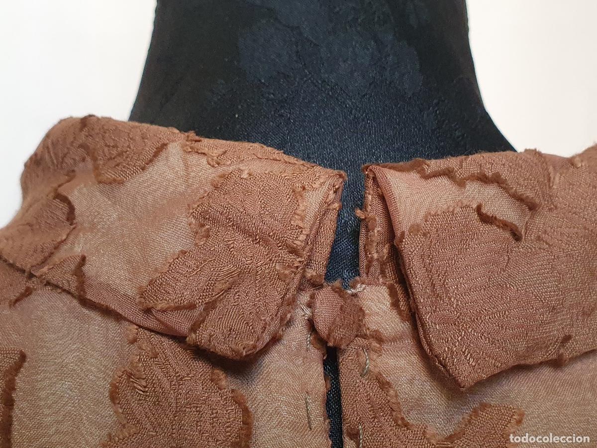 Vintage: Camisa de gasa marron - Foto 4