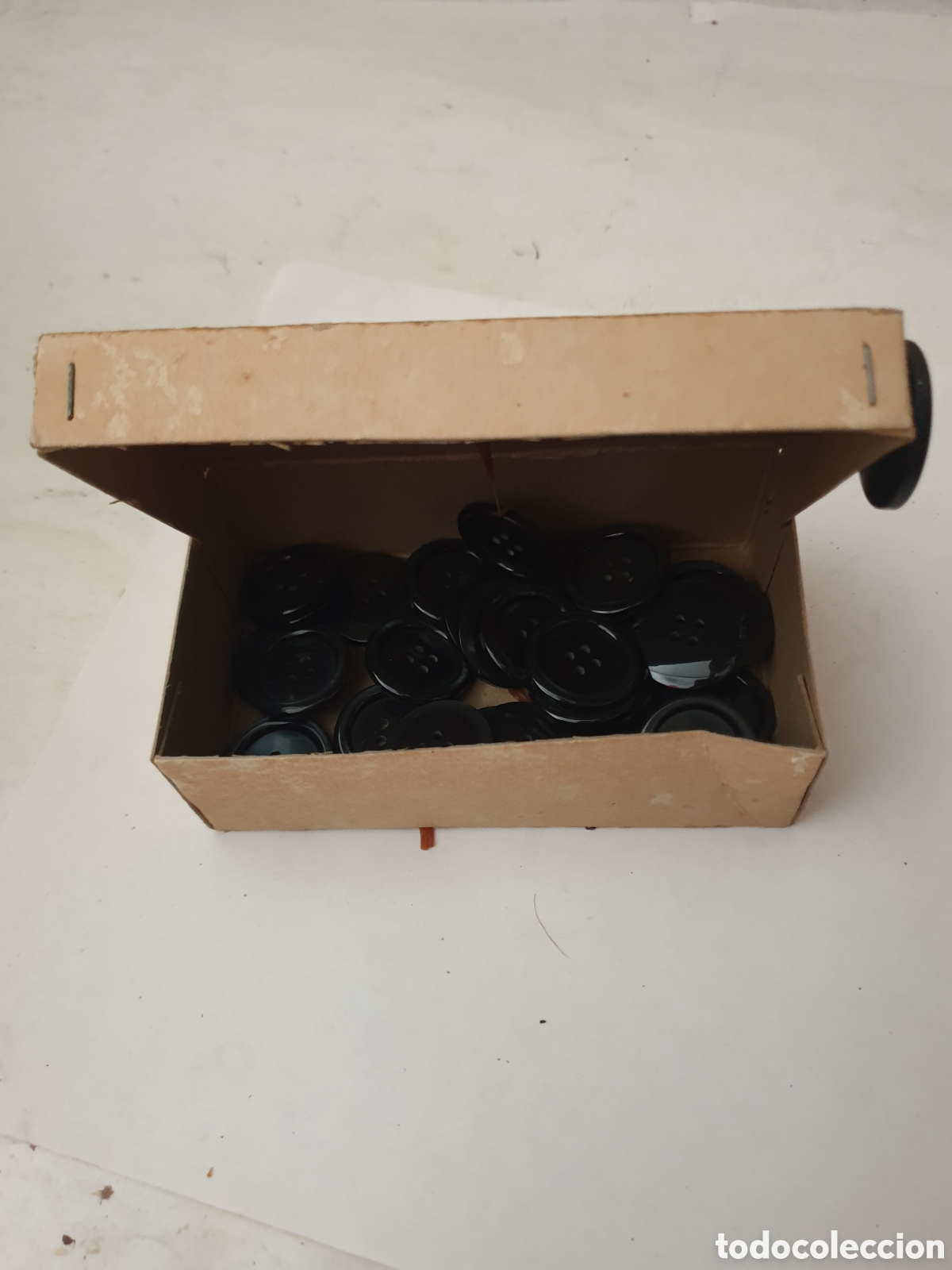 Vintage: CAJA BOTONES NEGROS - Foto 4