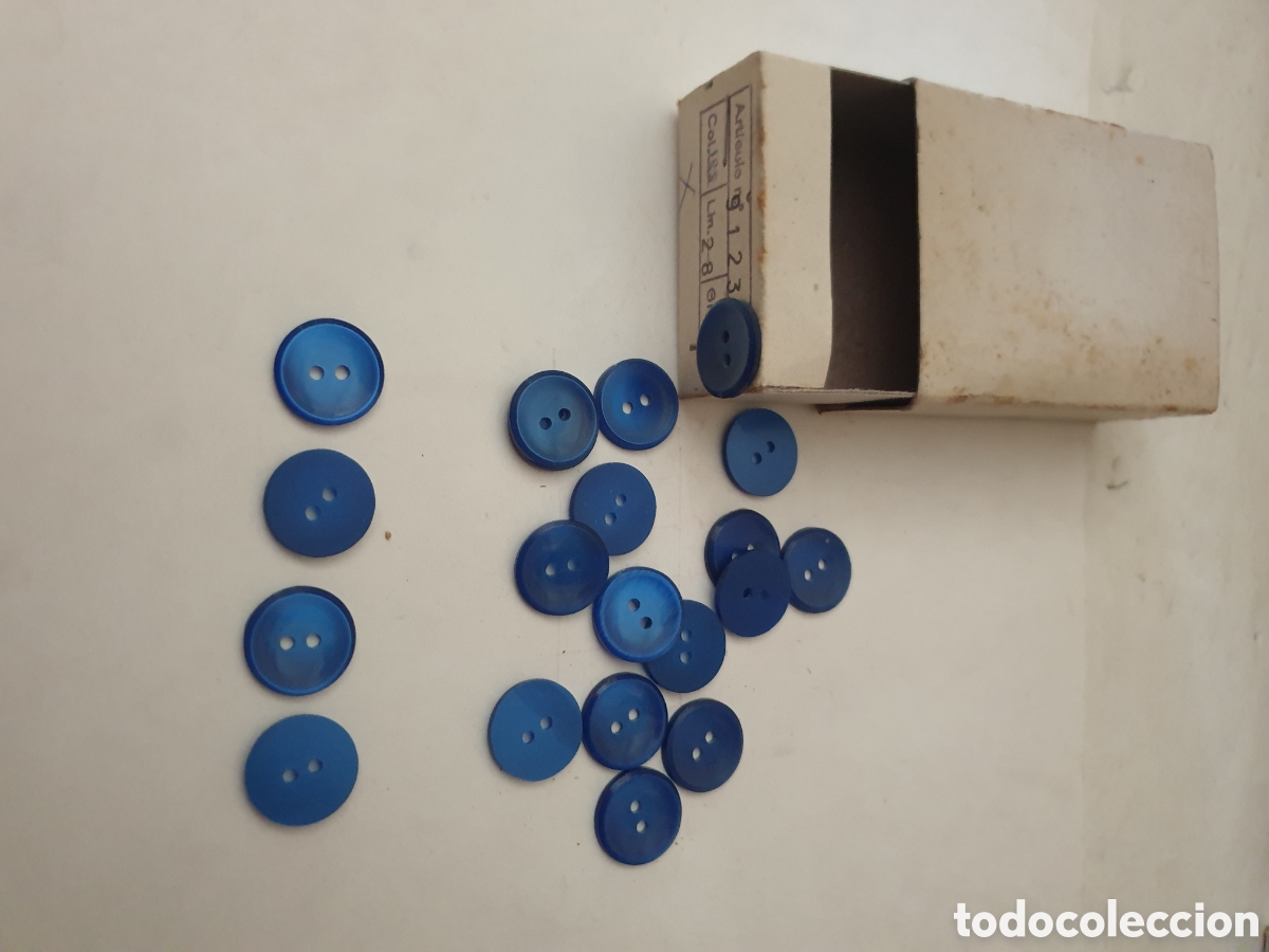 Vintage: BOTONES AZULES ( X UNID. 1&euro;) - Foto 3