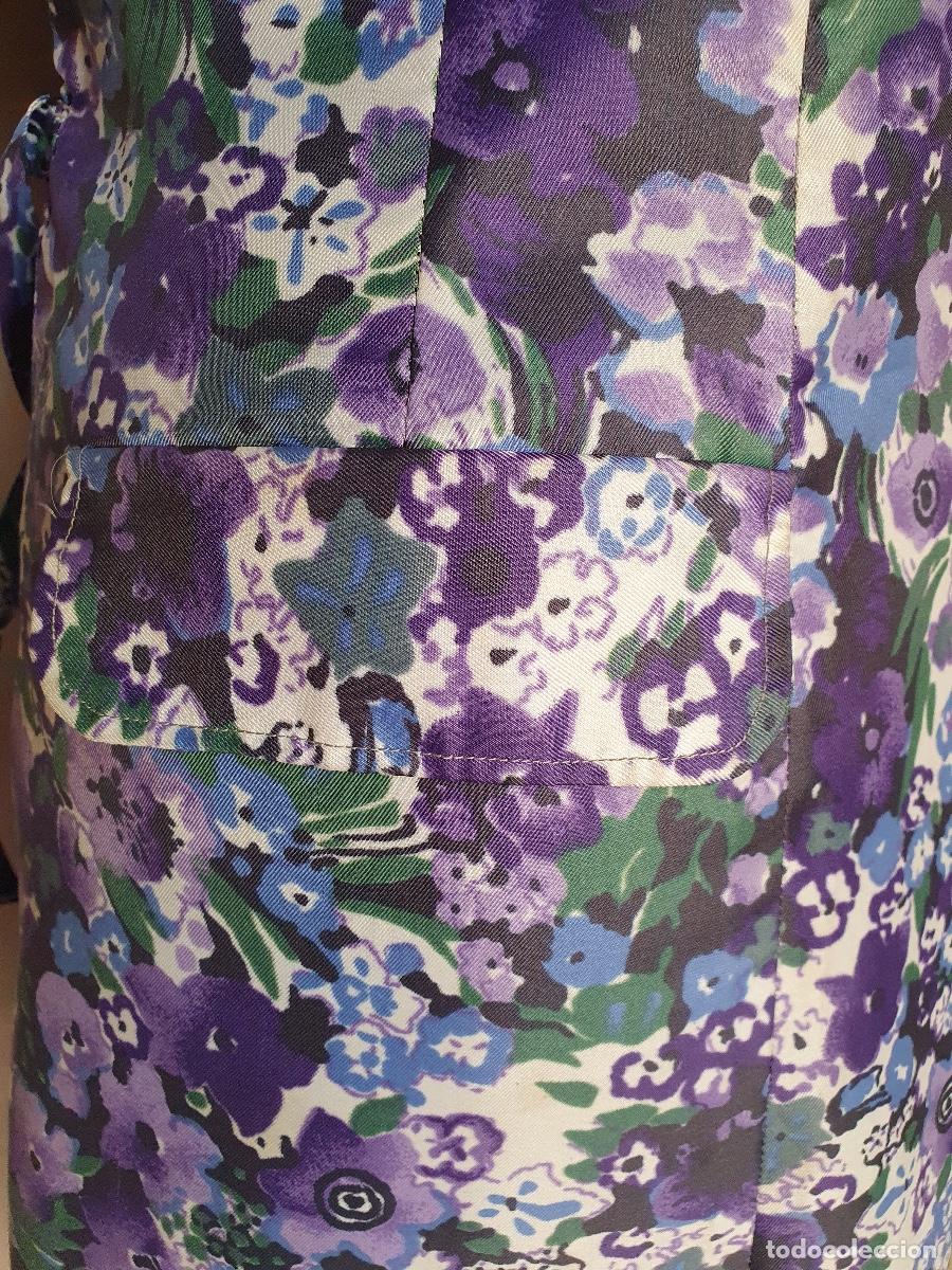Vintage: Vestido estampado floreado lila - Foto 2