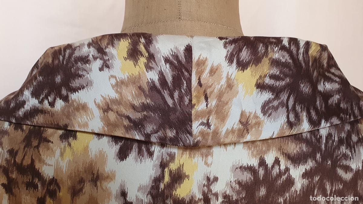 Vintage: Vestido jaspeado marron y amarillo - Foto 7