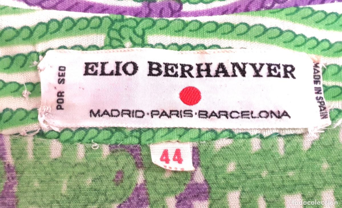 Vintage: Vestido verde y morado de Elio Bernahyer - Foto 5