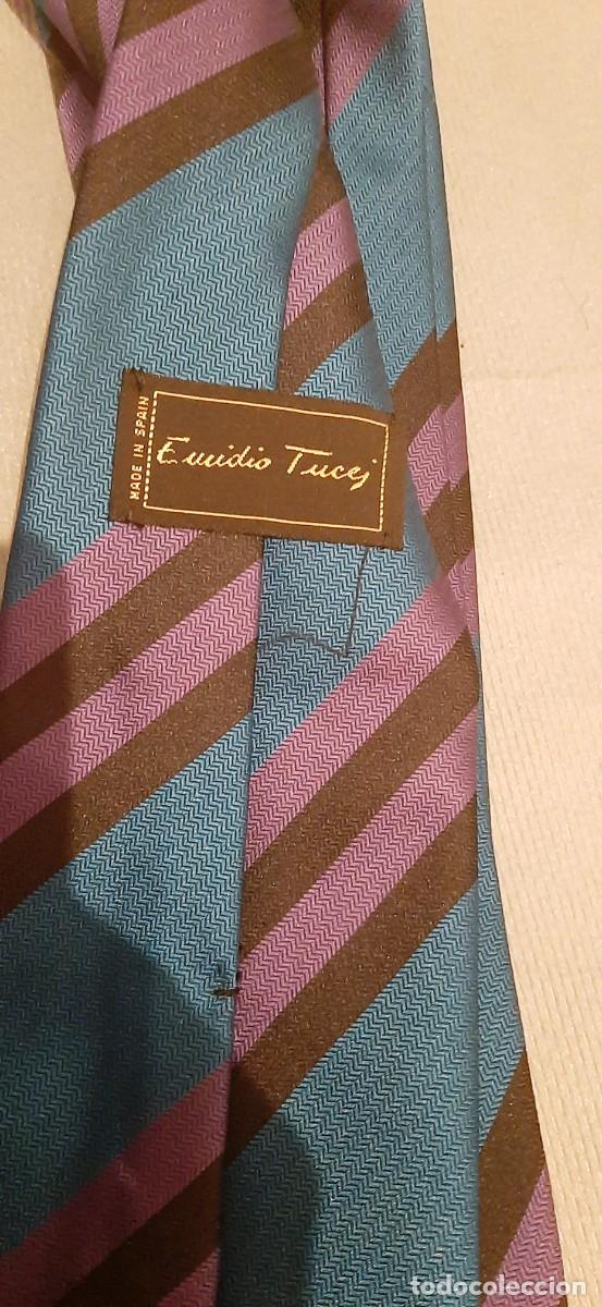 Vintage: Corbata seda Emidio Tucci. El Corte Ingl&eacute;s. - Foto 4