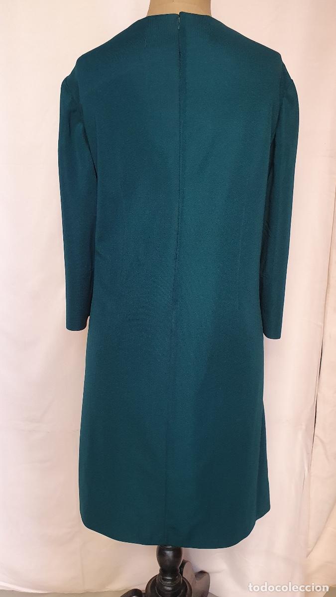 Vintage: Vestido verde botella - Foto 3