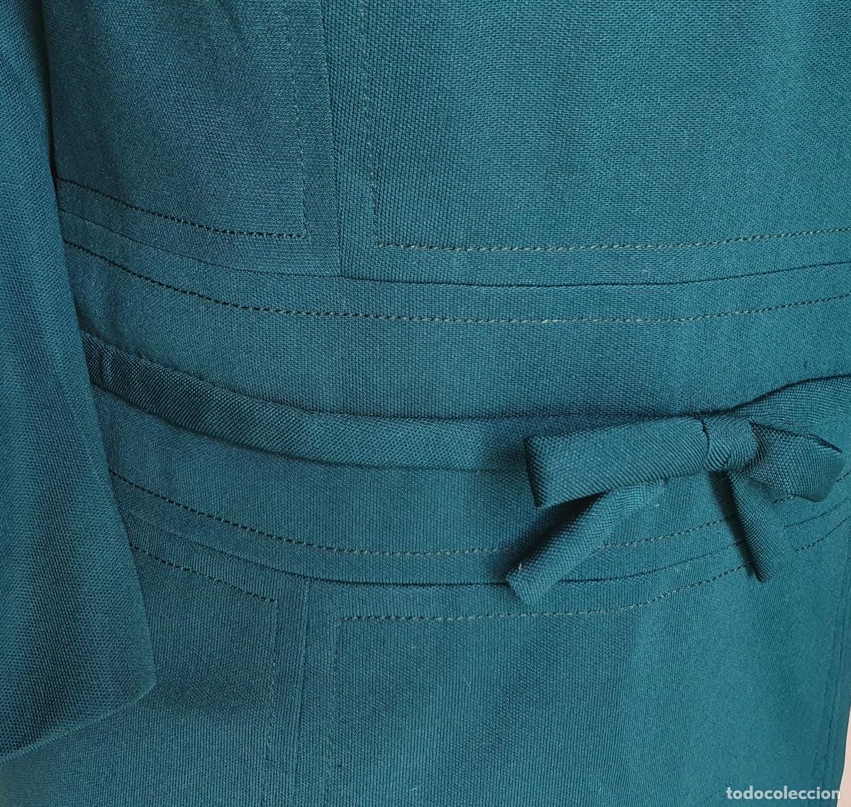 Vintage: Vestido verde botella - Foto 4