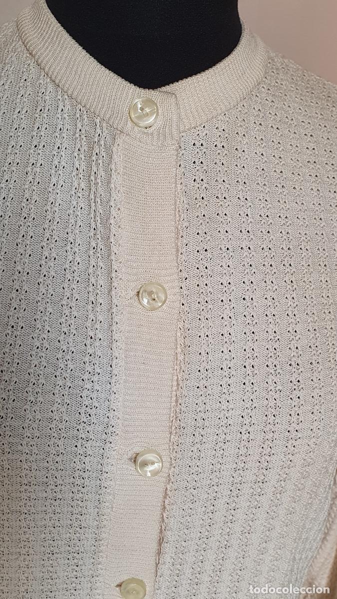 Vintage: Chaqueta de punto beige - Foto 3