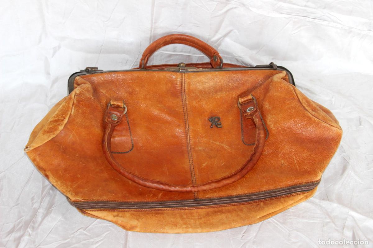 Vintage: bolso de cuero tipo medico - Foto 1