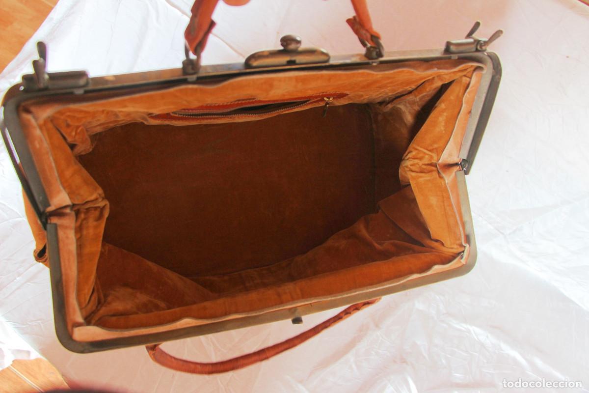 Vintage: bolso de cuero tipo medico - Foto 3