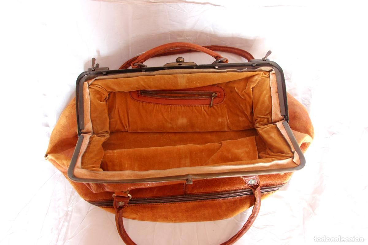 Vintage: bolso de cuero tipo medico - Foto 5