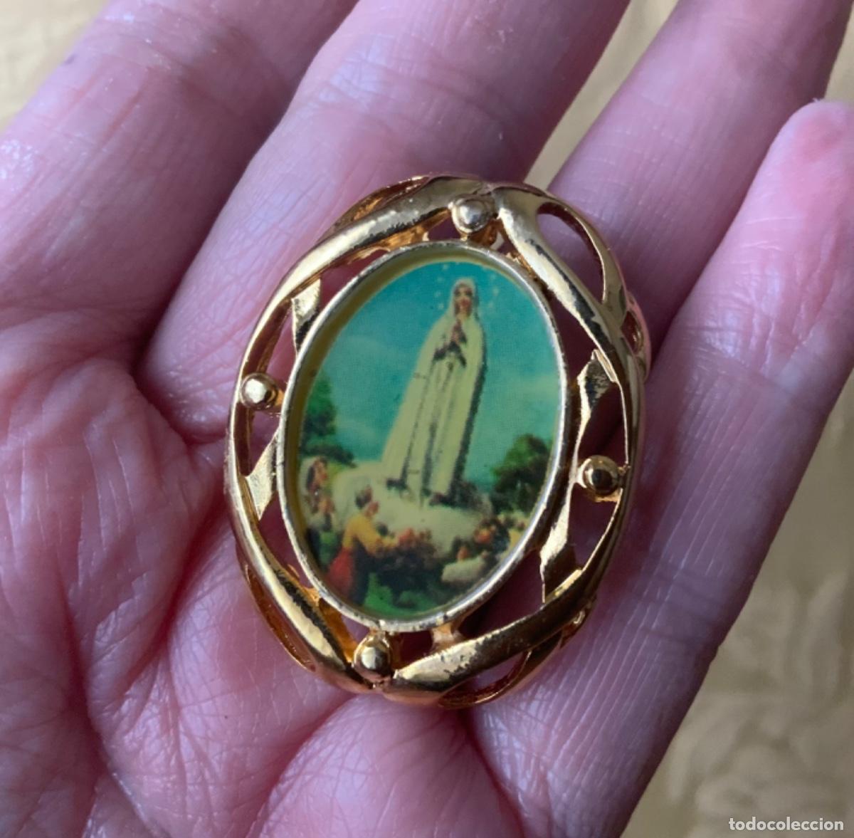Vintage: BROCHE VINTAGE VIRGEN DE FATIMA - Foto 2