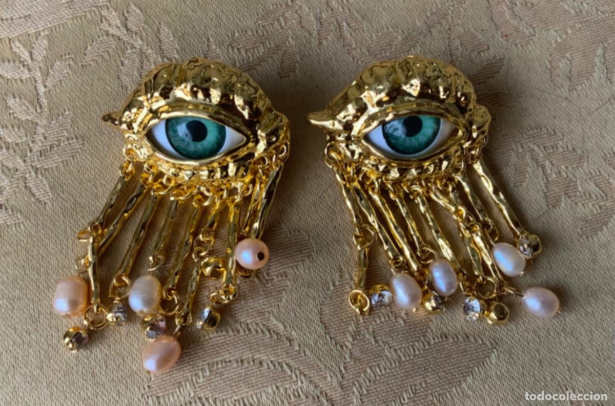 Vintage: PENDIENTES SURREALISTAS OJOS - Foto 4