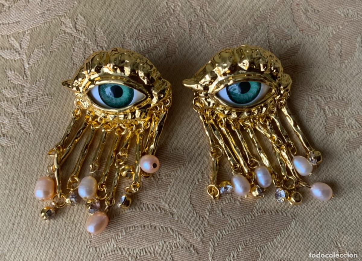 Vintage: PENDIENTES SURREALISTAS OJOS - Foto 6