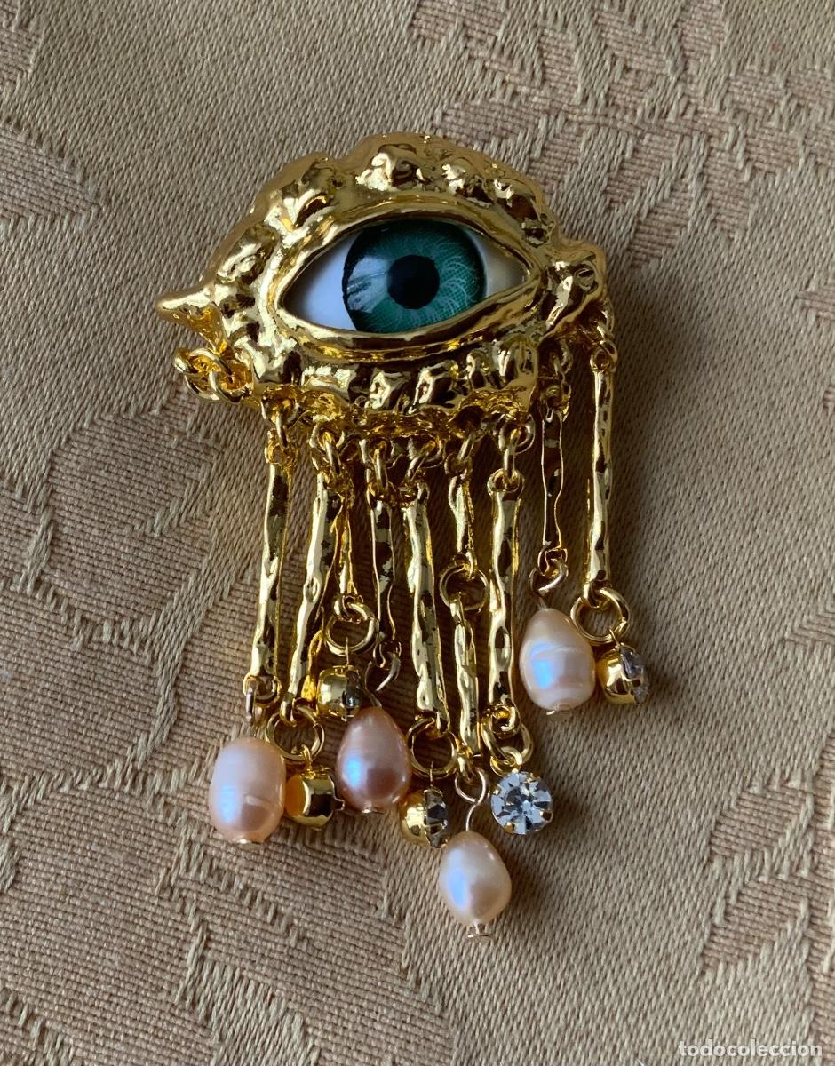 Vintage: BROCHE SURREALISTA OJO - Foto 3
