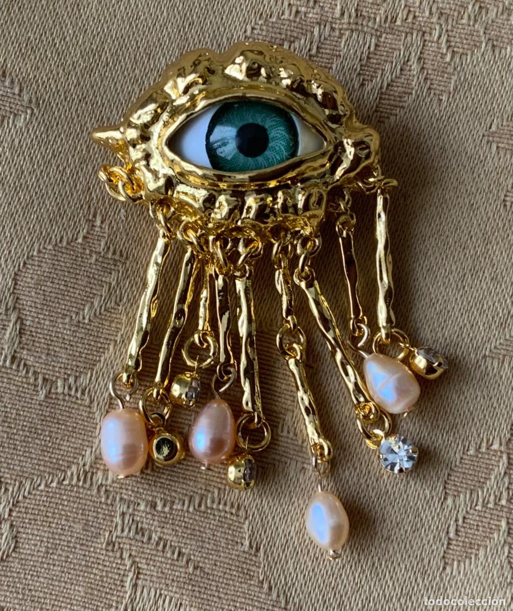 Vintage: BROCHE SURREALISTA OJO - Foto 5