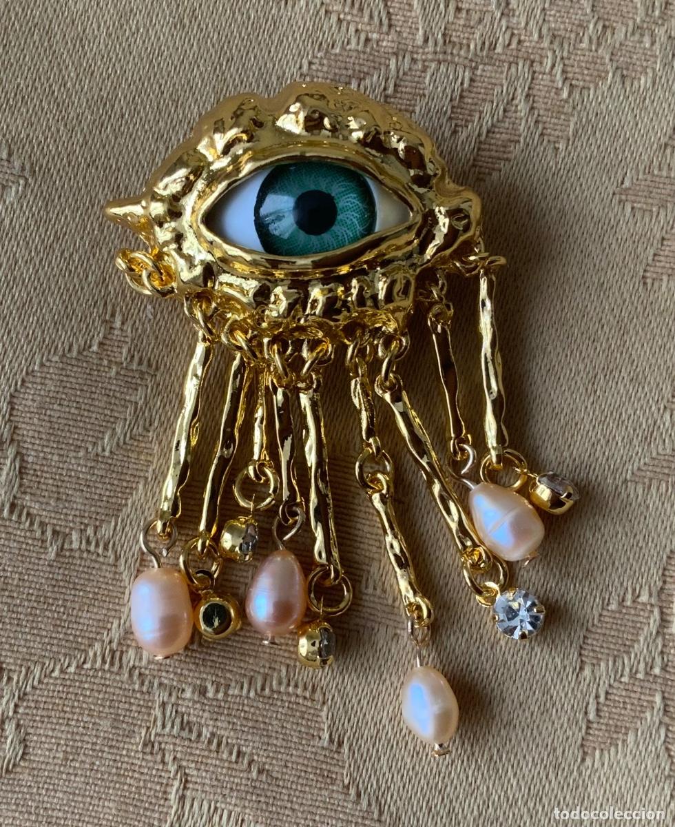 Vintage: BROCHE SURREALISTA OJO - Foto 7