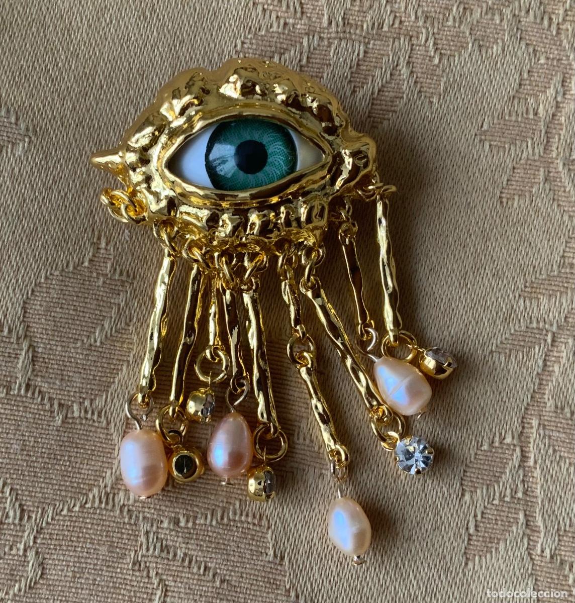 Vintage: BROCHE SURREALISTA OJO - Foto 8