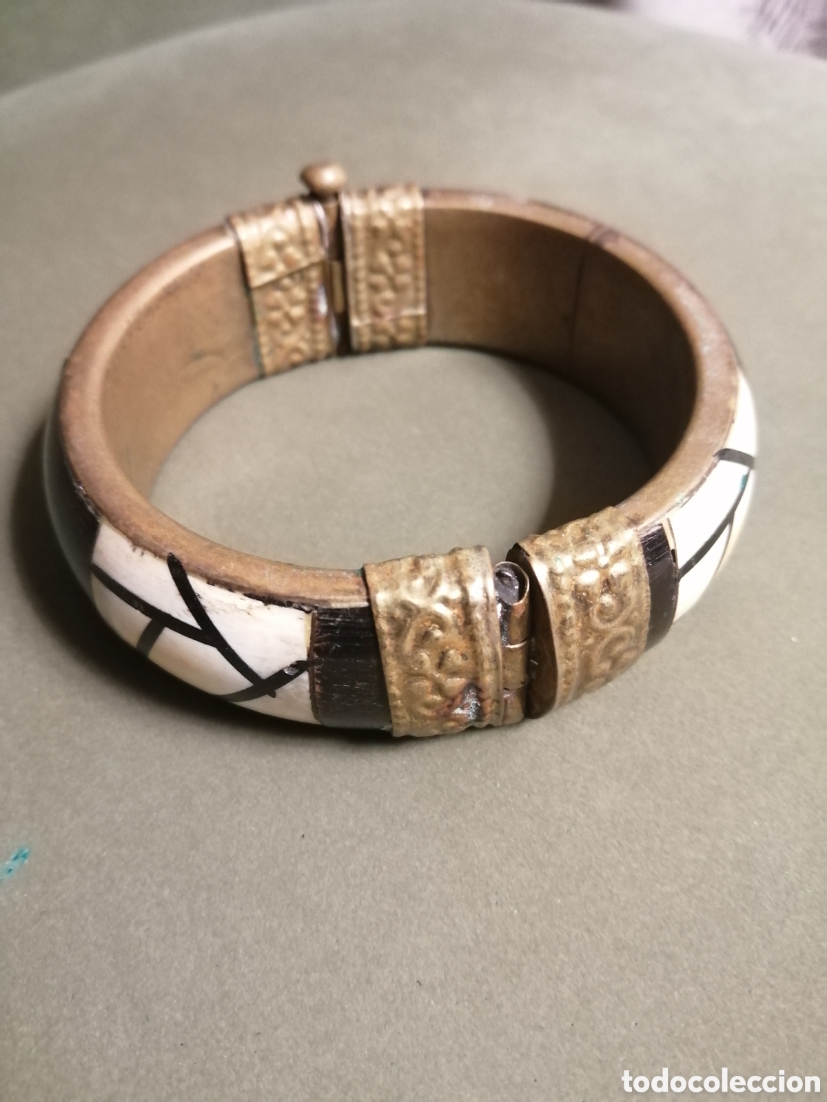 Vintage: Oferta brazalete africano de hueso. - Foto 2