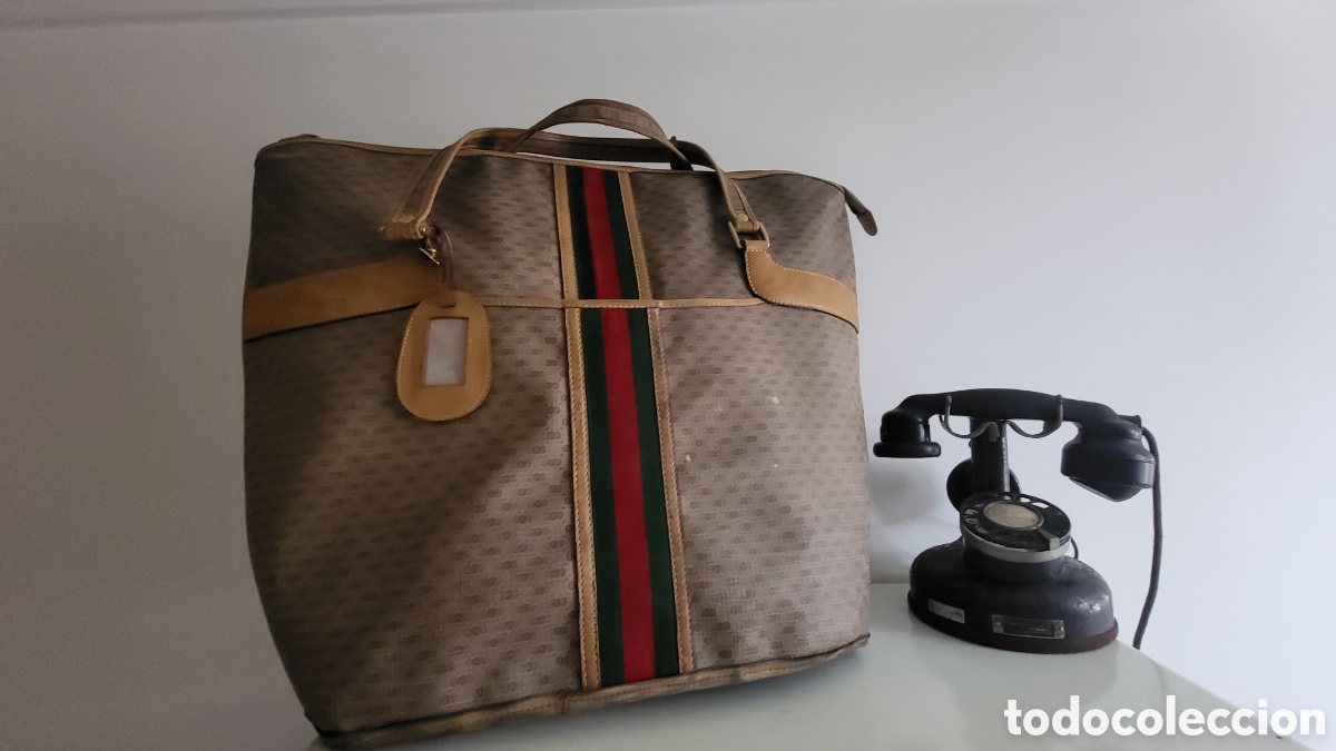 Vintage: GUCCI BOLSA DE VIAJE MICRO MONOGRAM VINTAGE - Foto 3