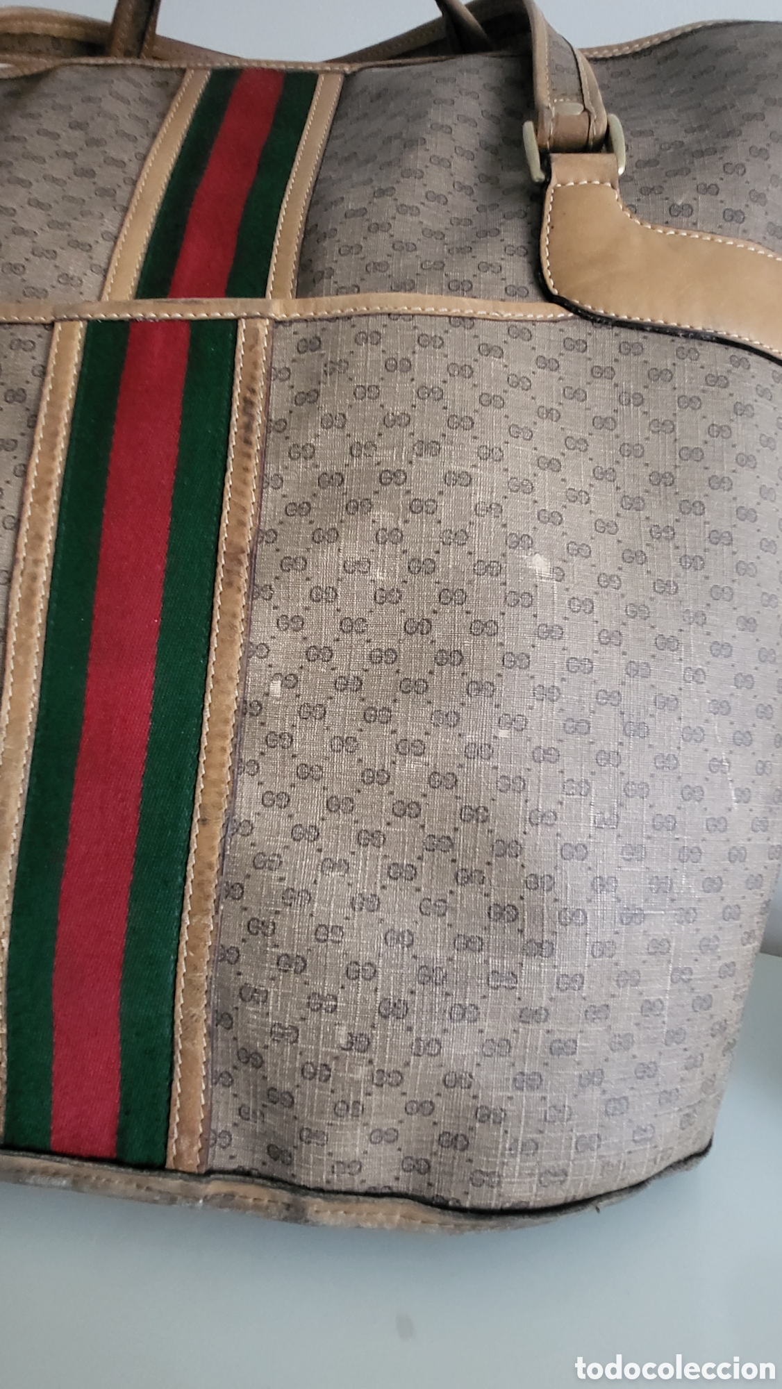 Vintage: GUCCI BOLSA DE VIAJE MICRO MONOGRAM VINTAGE - Foto 6