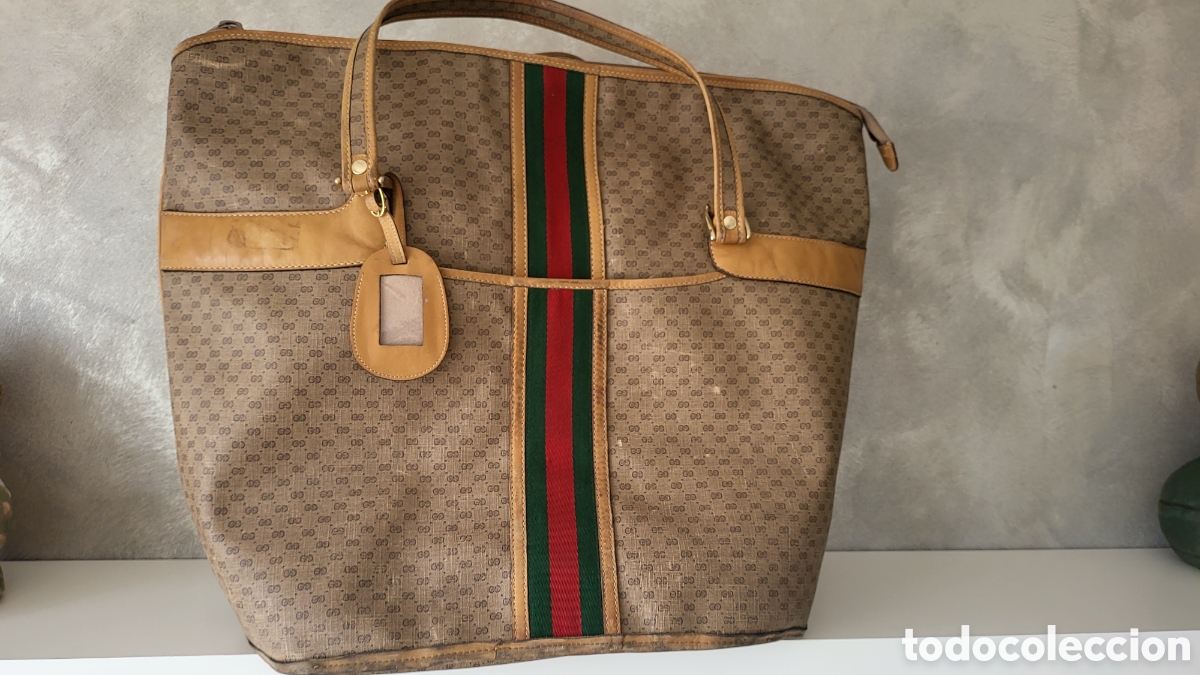 Vintage: GUCCI BOLSA DE VIAJE MICRO MONOGRAM VINTAGE - Foto 11